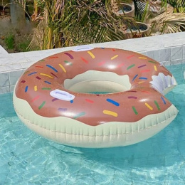 Inflatable swimming wheel
