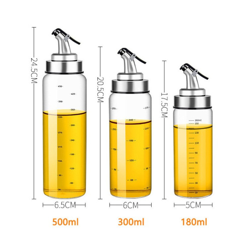 Oil bottles with dispenser
