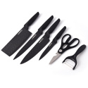Zestaw kuchenny: noże, nożyczki i obieraczka