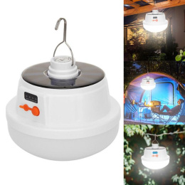 Camping, mobile and outdoor LED lamp with USB battery pack