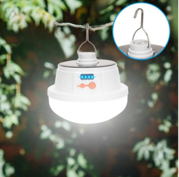 Camping, mobile and outdoor LED lamp with USB battery pack