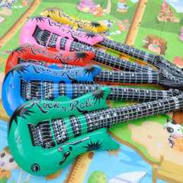 Inflatable swimming guitar
