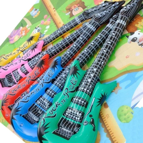 Inflatable swimming guitar