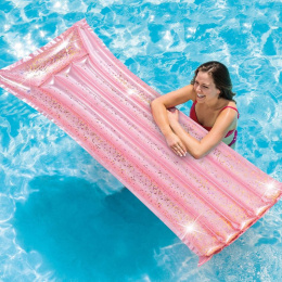 Inflatable swimming mattress
