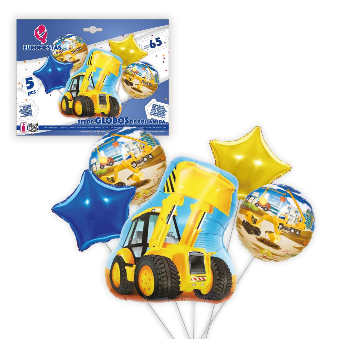 Set of foil balloons for various celebrations