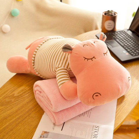 Mascot, 3-in-1 pillow with hidden microfiber blanket, size 100x160 cm.