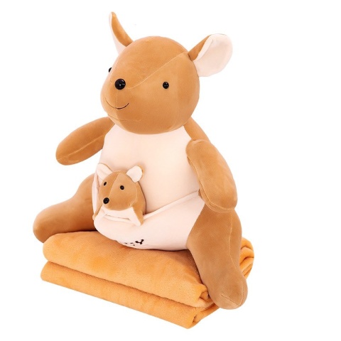 Mascot, 3-in-1 pillow with hidden microfiber blanket, size 100x160 cm.