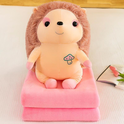 Maskotka, poduszka 3w1 z ukrytym kocem z mikrofibry, wym. 100x160 cm