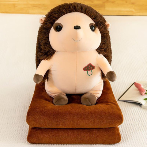 Maskotka, poduszka 3w1 z ukrytym kocem z mikrofibry, wym. 100x160 cm