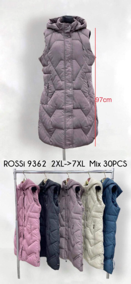 Women's vests, sleeveless, size 2XL-7XL model: ROSSi 9362