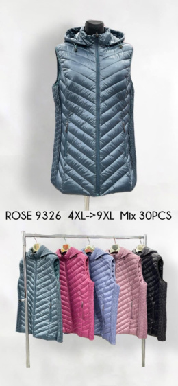 Women's vests, sleeveless, size 4XL-9XL model: ROSE 9326