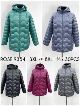 Women's fall/winter jackets size 3XL-8XL model: ROSE 9354