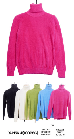 Women's turtleneck sweater model: XJ156#