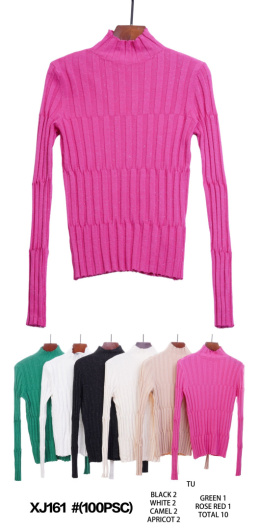 Women's half-golf - sweater model: XJ161#