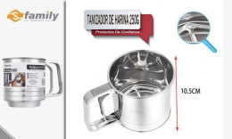 Manual stainless steel flour sifter