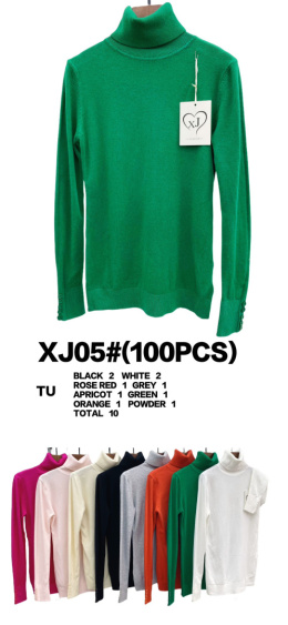 Women's turtleneck sweater model: XJ05#