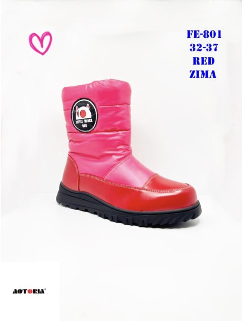 Trzewiki, botki dziewczęce jesienno-zimowe rozm. 32-37