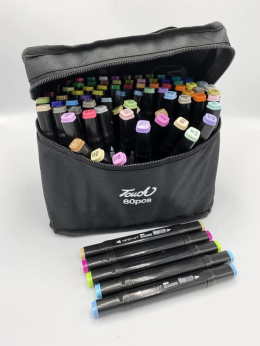 A set of double-sided markers