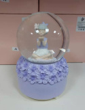 Kula szklana - śnieżna z pozytywką "ELF" 15 cm