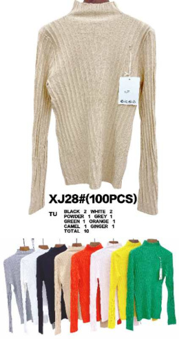Women's half-golf - sweater model: XJ28#