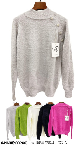 Women's half-golf - sweater model: XJ163#