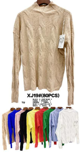 Women's half-golf - sweater model: XJ19#