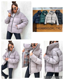 PLUS SIZE women's winter jacket, model: BH2269 (size: 3XL-7XL)