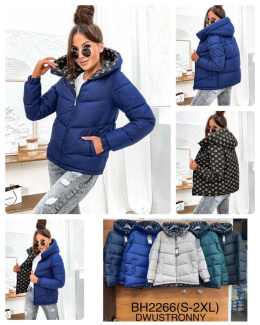 Women's double-sided winter jacket, model: BH2266 (size: S-2XL)
