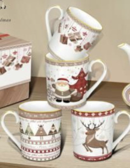 Christmas coffee/tea cups