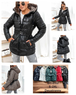 Women's double-sided winter jacket, model: BH2152 (size: S-2XL)
