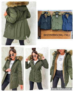PLUS SIZE women's winter jacket, model: BH2292 (size: 3XL-7XL)