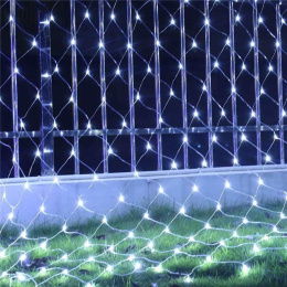 Micro LED mesh light curtain, colors: multicolor, cold and warm white