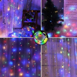 Kurtyna świetlna mikro LED, kolory: multicolor, zimna i ciepła biel