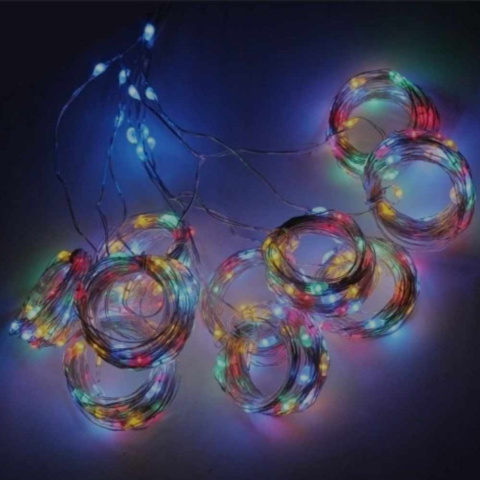 Kurtyna świetlna mikro LED, kolory: multicolor, zimna i ciepła biel