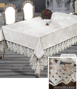 Dore velour tablecloth size 160*220cm