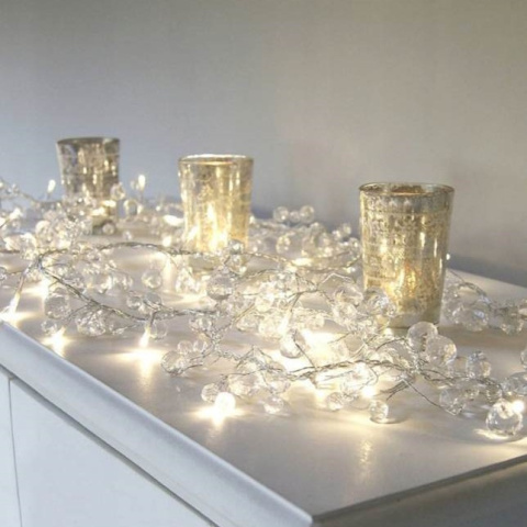 Diamonds 20 LED - 2 meters colors: warm and cold white