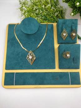 Steel sets: necklace, earrings and adjustable ring