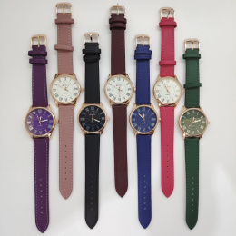 Women's watches on a leather strap, model: TD51