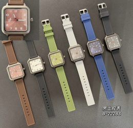 Men's watches on silicone strap, model: B-22283