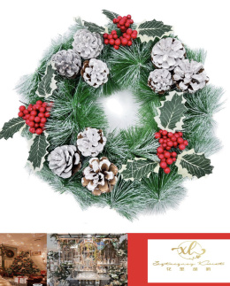 Christmas wreath decoration 25cm