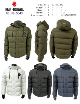 Men's insulated jacket size: M-3XL