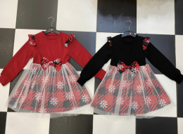 Christmas dress for a girl, age: 1-6 years