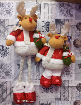 Christmas reindeer on telescopic legs - max 80 cm