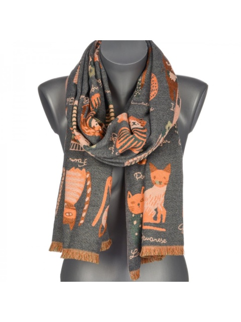 Women's scarf, transitional 180cm x 70cm (50% Cotton, 50% Viscose)