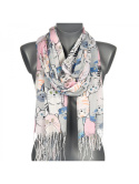 Women's scarf, thin COTS with dimensions 180cm x 70cm (100% Polyester)