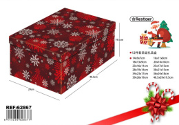 Christmas cardboard decorative gift boxes - SET OF 12 SIZES