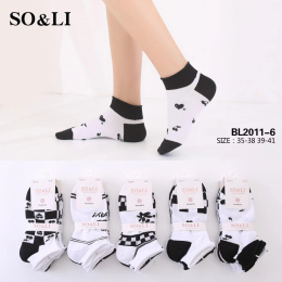 Women's socks model: BL2011-6 (35-38; 39-41)