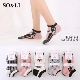 Women's socks model: BL2011-9 (35-38; 39-41)