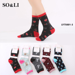 Women's socks model: LY75001-3 (35-38, 39-41)