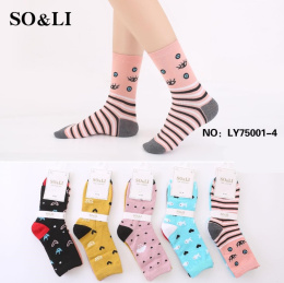 Women's socks model: LY75001-4 (35-38, 39-42)